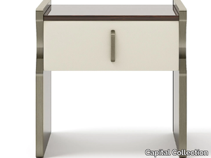 TRILOGY - Rectangular wooden bedside table with drawers _ Capital Collection