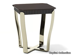 ARISTO MQ - Square steel and wood coffee table _ Capital Collection