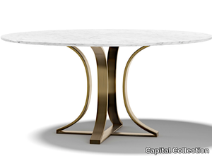 MUST T - Round marble and metal table _ Capital Collection