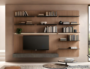 AIR - Open wall-mounted wooden bookcase _ Capo d’Opera