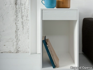 MEMO - Rectangular bedside table with drawers _ Capo d’Opera