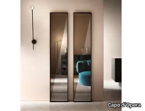 DIAGONAL - Freestanding rectangular framed mirror _ Capo d’Opera