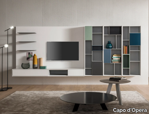 ATENEO - Wall-mounted TV wall system _ Capo d’Opera