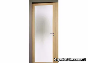 ATROPORTA VÌ - Contemporary style hinged wooden door with concealed hinges _ Capoferri Serramenti