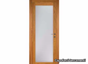 PRIMA V - Hinged wood and glass door _ Capoferri Serramenti