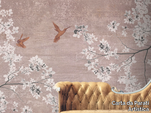 ANTICA DIMORA - Vinyl wallpaper with floral pattern _ Carta da Parati Artistica