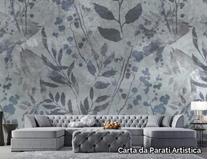 SOTTOBOSCO - Washable wallpaper with floral pattern _ Carta da Parati Artistica