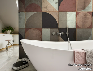 VINTAGE STYLE - Glass-fibre bathroom wallpaper _ Carta da Parati Artistica