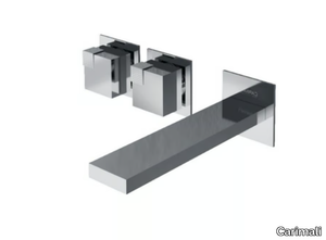 OCUBE 0-OCB2502EST-CR - Wall-mounted washbasin mixer with individual rosettes _ Carimali