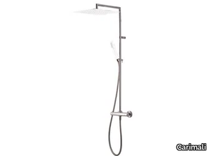 RIGOLETTO SQUARE 01-0800Q-CR/01-0900Q-CR - Wall-mounted shower panel with diverter _ Carimali