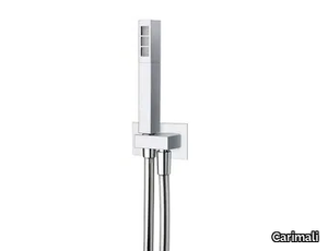 DUPLEX SQUARE - Wall-mounted 1-spray brass handshower _ Carimali