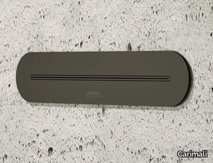ROUND MINIMAL - Wall-mounted waterfall spout with plate _ Carimali