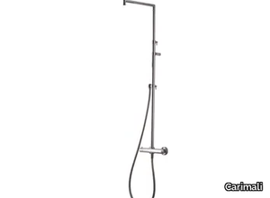 RIGOLETTO TELESCOPICA SQUARE 0840Q/0940Q - Wall-mounted thermostatic shower panel with diverter _ Carimali