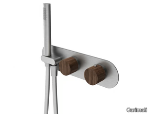 WOOD SCULL 0-SCL5101/5102EST-CR - Recessed thermostatic shower mixer with hand shower _ Carimali