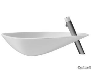 PEARL SCULL 0-SCL1702/V-CR - Countertop Corian® washbasin _ Carimali