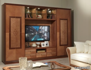 CHARME - Wooden TV wall system _ carpanelli