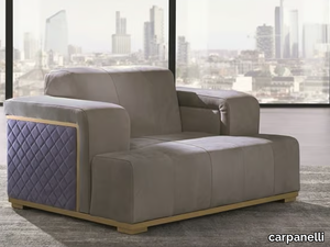 CUBE - Upholstered armchair with armrests _ carpanelli