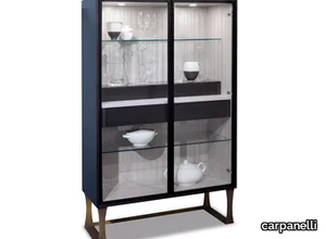 SQUARE - Wooden display cabinet with integrated lighting _ carpanelli