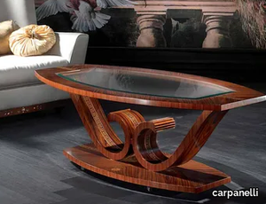 LE VOLUTE - Oval coffee table for living room _ carpanelli