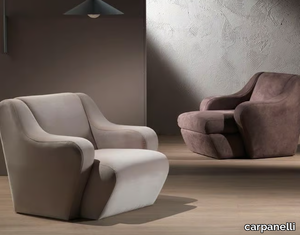 MORFEO - Leather armchair with armrests _ carpanelli