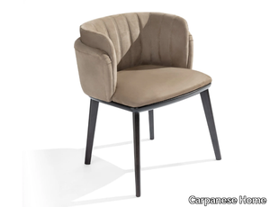 ANNETTE - Eco-nabuk chair with armrests _ Carpanese Home