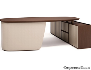 ARTHUR XL - Rectangular wooden executive desk with shelves _ Carpanese Home