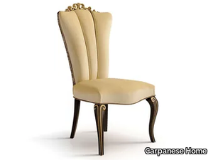 5109 - Upholstered velvet chair with wooden frame _ Carpanese Home