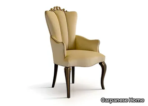 5111 - Upholstered velvet chair with armrests _ Carpanese Home