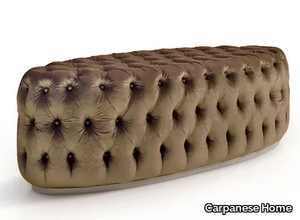 6087 - Oval tufted velvet bench _ Carpanese Home