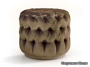 6088 - Tufted round velvet pouf _ Carpanese Home