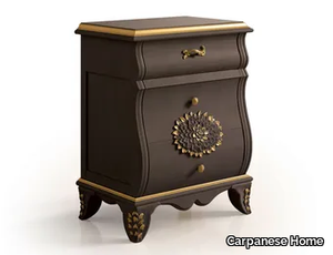 6272 - Rectangular wooden bedside table with drawers _ Carpanese Home