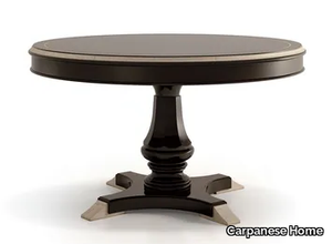 6306 - Round wooden table with 4-star base _ Carpanese Home