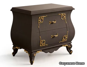 6572 - Rectangular wooden bedside table with drawers _ Carpanese Home