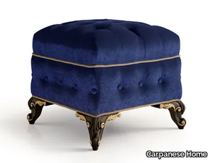 6588 - Tufted square velvet pouf _ Carpanese Home