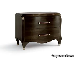 6672 - Rectangular wooden bedside table with drawers _ Carpanese Home