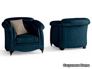 6637 - Leather armchair with armrests _ Carpanese Home