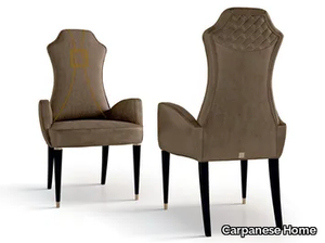 7011 - Velvet chair with armrests _ Carpanese Home