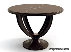 7013 - Round wooden high side table _ Carpanese Home