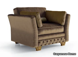 6437 - Velvet armchair with armrests _ Carpanese Home