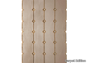 CT 04 BEIGE DISTESO - Rectangular wool rug with geometric shapes _ Carpet Edition