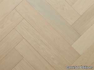 BÂTON ROMPU CHÊNE CONTRECOLLÉ SHADE - Brushed oak parquet _ CarréSol Éditions