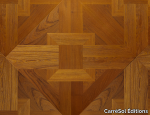 DALLES TECK SEMI-MASSIF FIESOLE - Teak parquet _ CarréSol Éditions