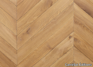 POINT DE HONGRIE MARTELÉ CHÊNE MASSIF TAVLINE - Oak parquet _ CarréSol Éditions