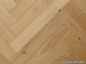 BÂTON ROMPU CHÊNE CONTRECOLLÉ CORN - Brushed oak parquet _ CarréSol Éditions