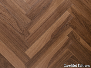 BÂTON ROMPU NOYER U.S. - Walnut parquet _ CarréSol Éditions