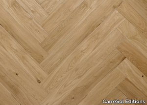 BÂTON ROMPU CHÊNE CONTRECOLLÉ NATURAL - Brushed oak parquet _ CarréSol Éditions