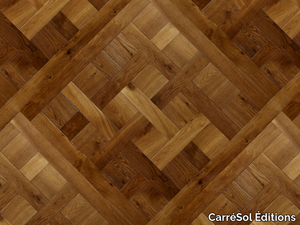 DALLES CHANTILLY CHÊNE SEMI-MASSIF BROWN FUMÉ - Oak parquet _ CarréSol Éditions