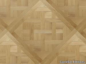 DALLES DE VERSAILLES CHÊNE SEMI-MASSIF NATURALIZZATO - Brushed oak parquet _ CarréSol Éditions