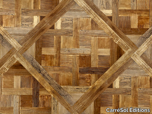 DALLES DE VERSAILLES ORME ANCIEN SEMI-MASSIF - Elm parquet _ CarréSol Éditions