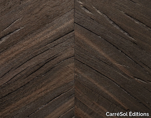 POINT DE HONGRIE SEMI-MASSIF BOG OAK - Oak parquet _ CarréSol Éditions